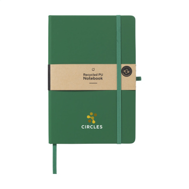 Logotrade business gift image of: Recycled GRS PU Paper Notebook A5