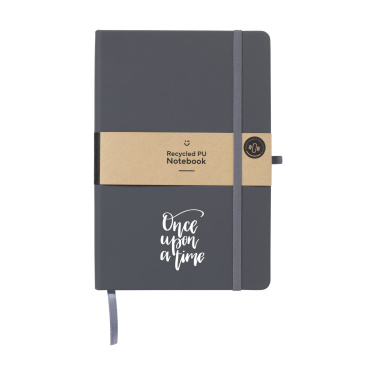 Logo trade corporate gift photo of: Recycled GRS PU Paper Notebook A5