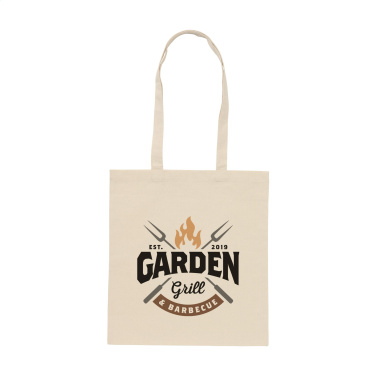 Logo trade corporate gift photo of: ShoppyBag (180 g/m²) long handles cotton bag