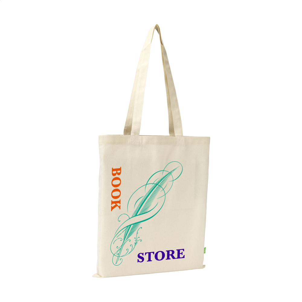 Logo trade promotional gifts picture of: Organic Cotton GOTS Shopper (140 g/m²) bag