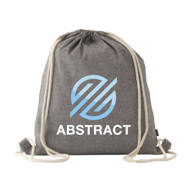 Logo trade promotional item photo of: GRS Recycled Cotton PromoBag (180 g/m²) backpack