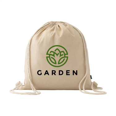 Logo trade promotional items picture of: GRS Recycled Cotton PromoBag (180 g/m²) backpack