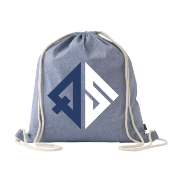 Logotrade promotional merchandise picture of: GRS Recycled Cotton PromoBag (180 g/m²) backpack