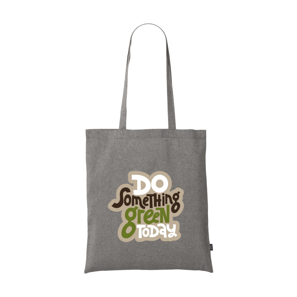 Logotrade advertising product picture of: GRS Recycled Cotton Shopper (180 g/m²) bag