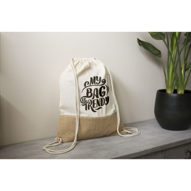 Logo trade corporate gifts image of: Combi Organic Backpack (160 g/m²)