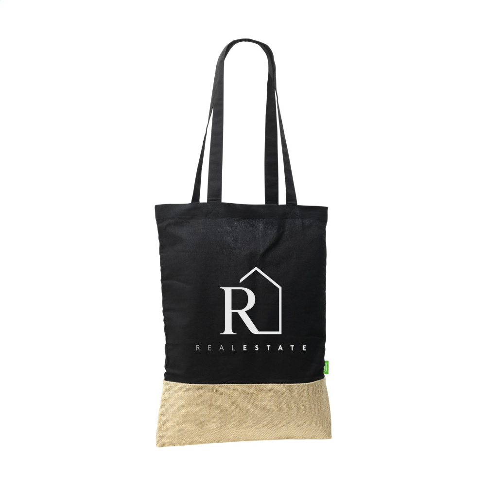 Logo trade business gift photo of: Combi Organic Shopper (160 g/m²) bag