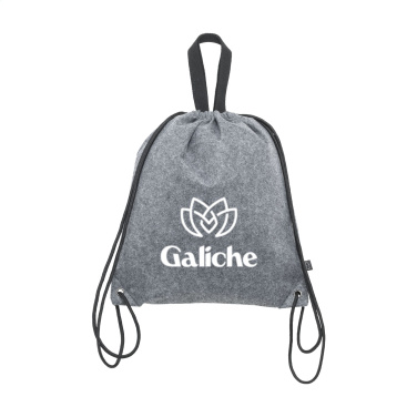 Logo trade promotional merchandise image of: GRS RPET Felt PromoBag Plus backpack