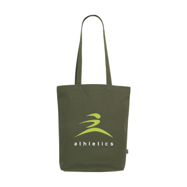 Logo trade promotional giveaways image of: GRS Recycled Canvas Bag Colour (260 g/m²)