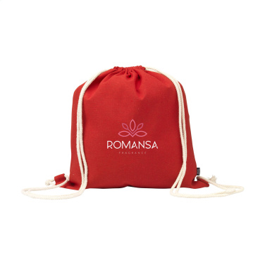 Logo trade promotional products picture of: PromoColour GRS Recycled Cotton Backpack (150 g/m²)