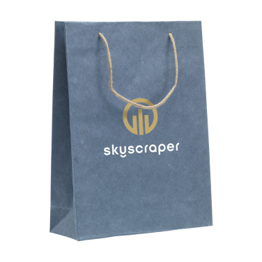 Logo trade corporate gifts picture of: Leaf It Bag recycled with jeans fibres (180 g/m²) L