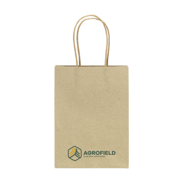 Logo trade corporate gifts picture of: Leaf It Bag recycled grass paper (120 g/m²) S