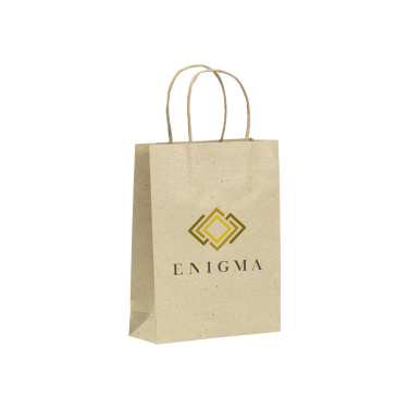 Logotrade promotional merchandise picture of: Leaf It Bag recycled grass paper (120 g/m²) M