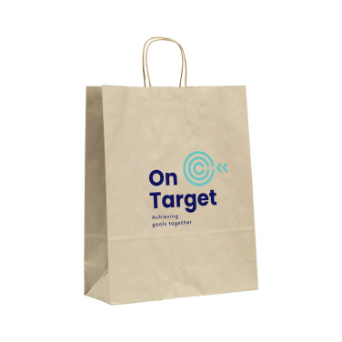 Logo trade promotional merchandise picture of: Leaf It Bag recycled grass paper (90 g/m²) M