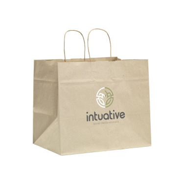 Logo trade corporate gifts picture of: Leaf It Bag recycled grass paper (90 g/m²) XL