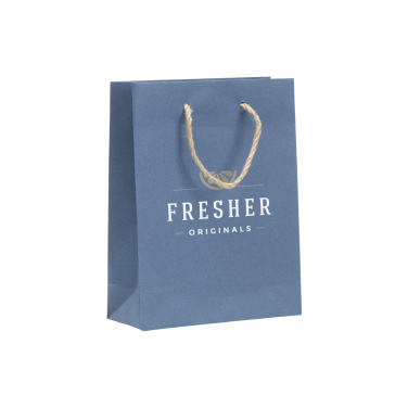 Logo trade promotional products picture of: Leaf It Bag recycled with jeans fibres (180 g/m²) S