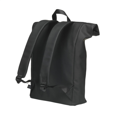 Logo trade corporate gifts image of: Lennon Roll-Top Recycled Backpack