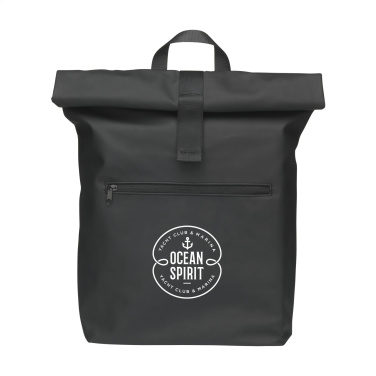 Logo trade promotional items image of: Lennon Roll-Top Recycled Backpack