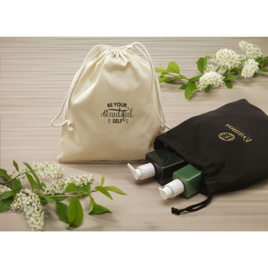 Logo trade corporate gift photo of: Gift Pouch GRS Recycled Cotton (150 g/m²) M