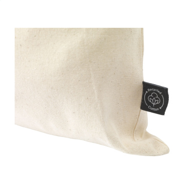 Logotrade promotional merchandise picture of: Gift Pouch Natural GRS Recycled Cotton (150 g/m²) L