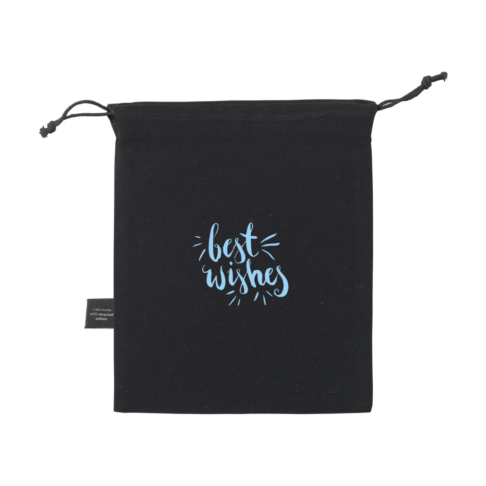 Logo trade promotional items picture of: Gift Pouch GRS Recycled Cotton (150 g/m²) S