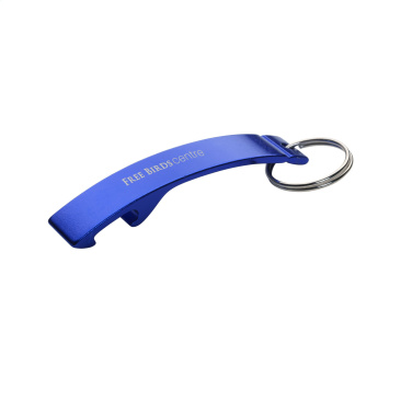 Logo trade business gifts image of: Alu Opener keyring