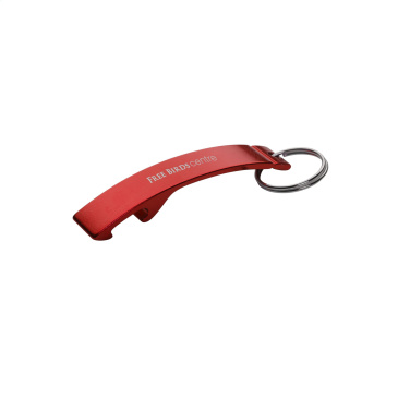 Logo trade business gifts image of: Alu Opener keyring