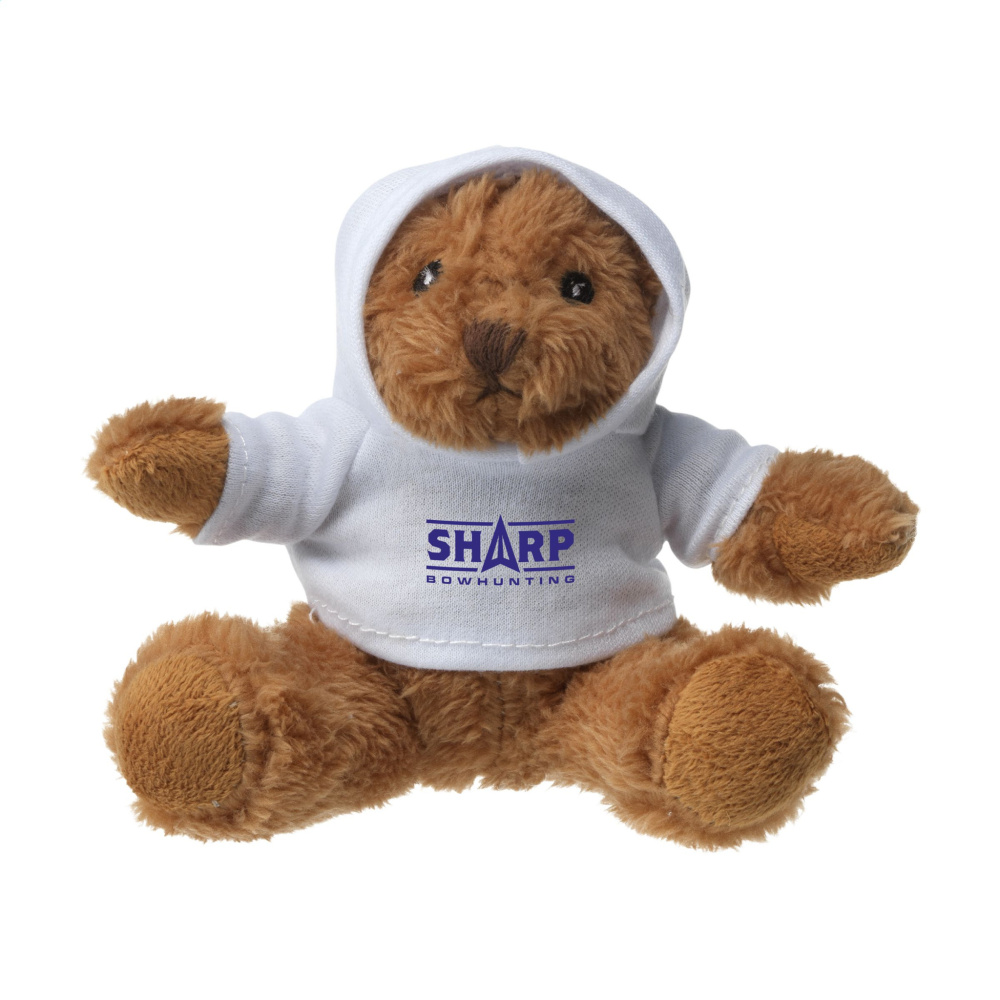 Logotrade business gift image of: HoodedBear bear cuddle toy