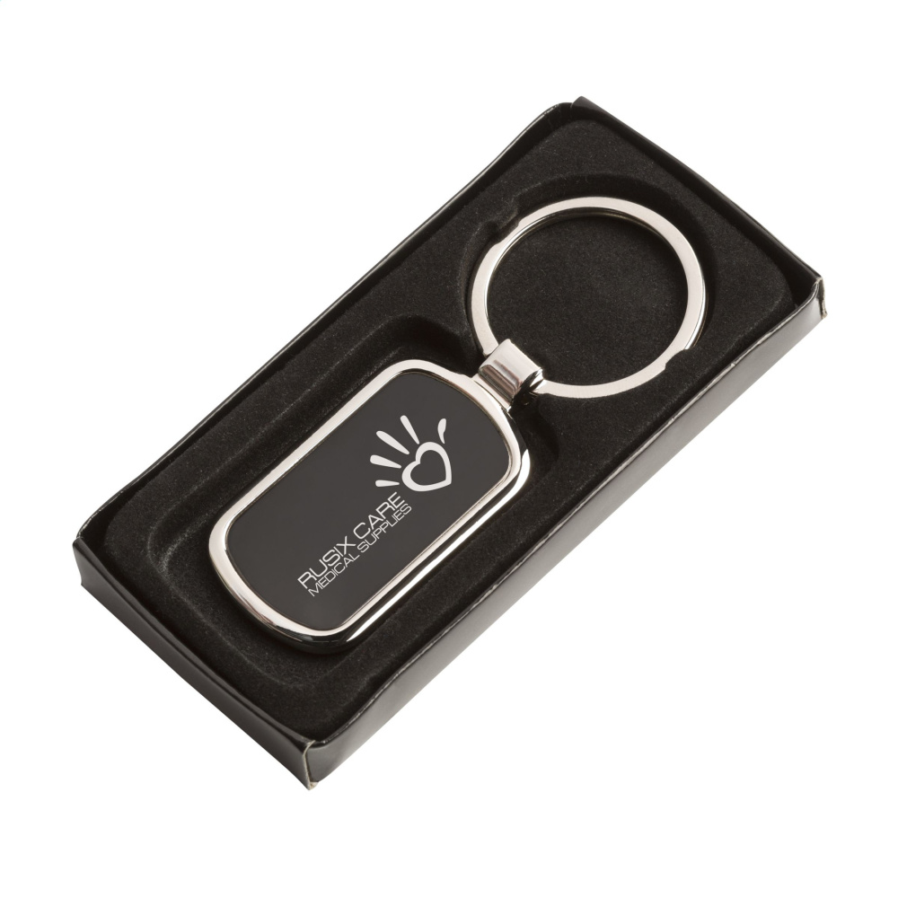 Logo trade advertising product photo of: KeyTag Rectangular keyring