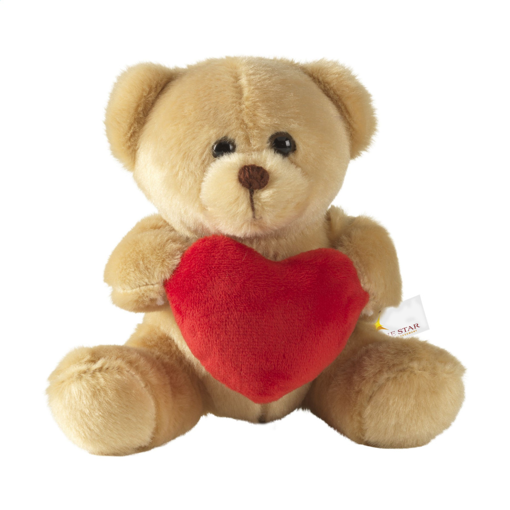 Logo trade promotional products image of: With Love Bear cuddly toy