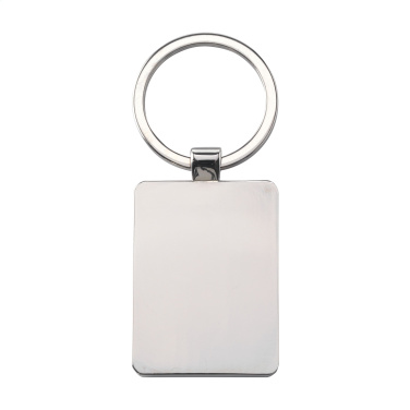 Logo trade promotional giveaways image of: Bamboo Key Rectangle keyring