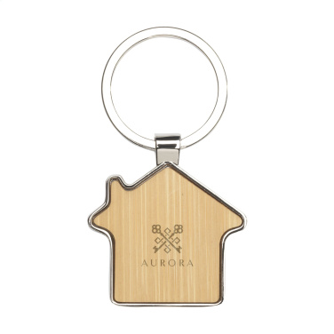 Logotrade business gift image of: Casa bamboo keyring