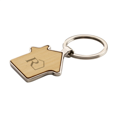 Logo trade promotional products image of: Casa bamboo keyring