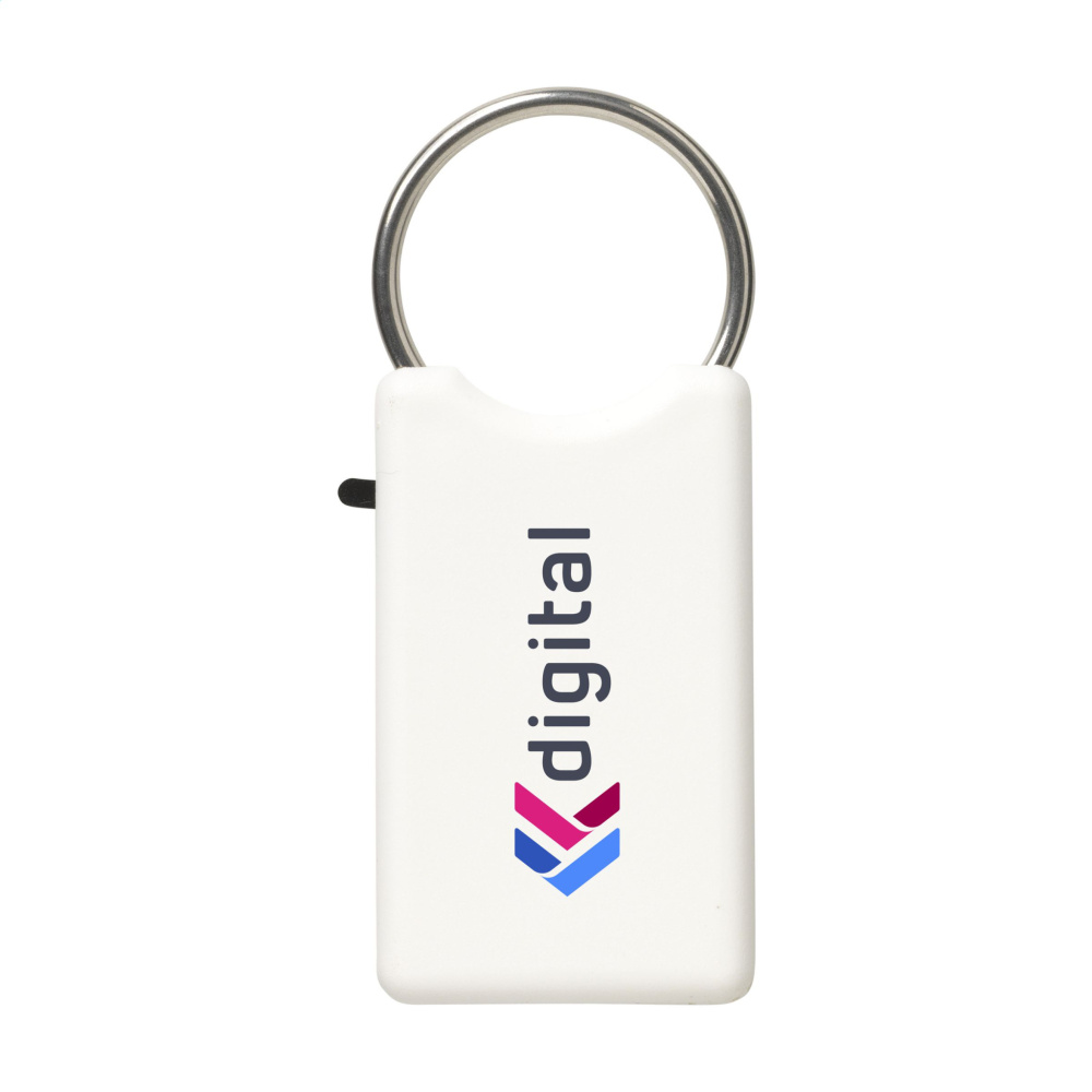 Logo trade promotional gifts picture of: Safe GRS Recycled Key Ring