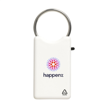 Logo trade promotional gifts picture of: Safe GRS Recycled Key Ring