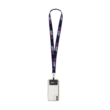 Logotrade business gifts photo of: Lanyard Sublimation RPET 2 cm with Patch keycord