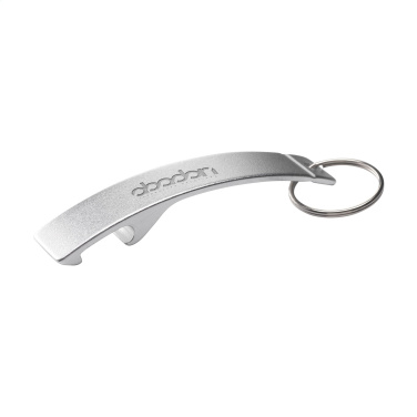 Logotrade advertising products photo of: Alu Opener GRS Recycled keyring