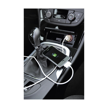 Logo trade corporate gifts picture of: USB CarCharger plug