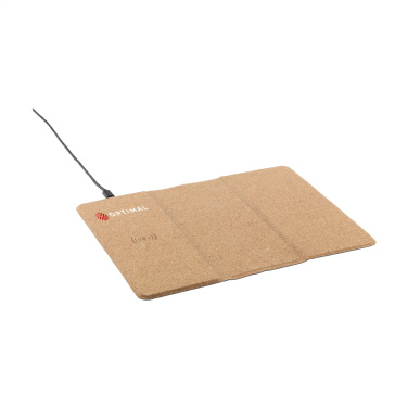 Logotrade promotional giveaway image of: Cork Wireless Charging Mousepad