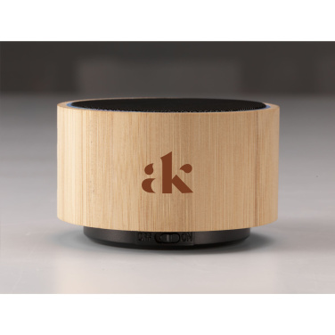 Logotrade advertising product image of: Wave Bamboo Wireless Speaker