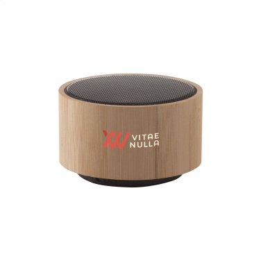 Logo trade promotional products image of: Wave Bamboo Wireless Speaker