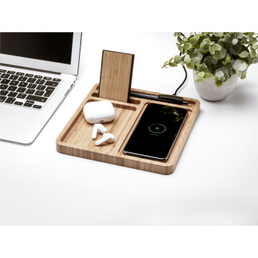 Logotrade corporate gift picture of: Bamboo Organizer charger