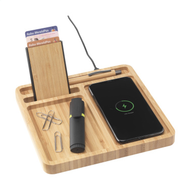 Logotrade advertising product picture of: Bamboo Organizer charger