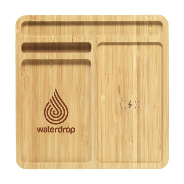 Logotrade promotional item image of: Bamboo Organizer charger