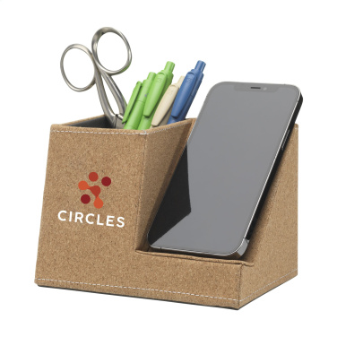 Logotrade advertising product image of: Ecork Pen Holder Wireless Charger