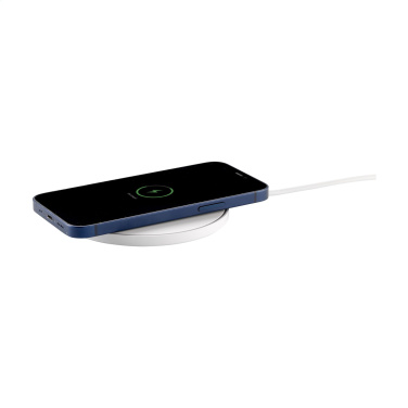 Logo trade promotional gift photo of: Coil RCS Recycled Wireless Charger