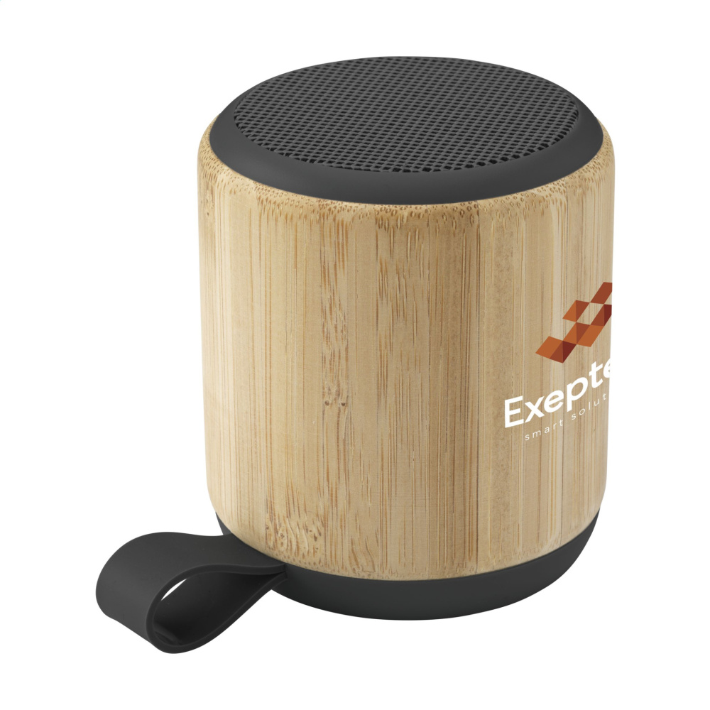 Logo trade promotional products image of: Timor Bamboo Wireless Speaker