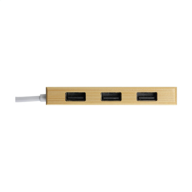 Logo trade promotional merchandise photo of: Bamboo USB Hub