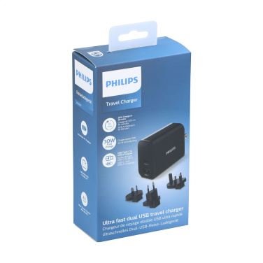 Logo trade promotional merchandise photo of: Philips Travel Charger