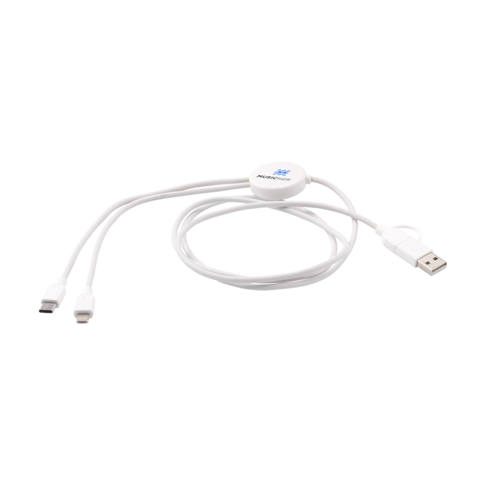 Logo trade promotional products picture of: Charging Cable RCS Recycled ABS-TPE