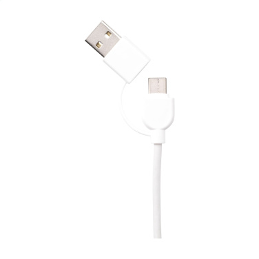 Logo trade advertising products image of: Charging Cable RCS Recycled ABS-TPE